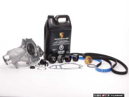 ES#2588601 - 94410515704KT61 - Ultimate Plus Timing Belt Kit With Water Pump - Features Gates Racing kevlar timing belt for added dependability - Assembled By ECS - Porsche