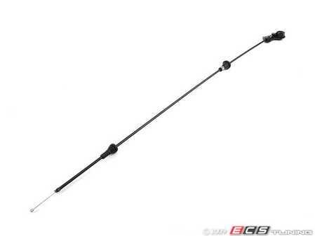 ES#91800 - 51238208442 - E46 Hood Release Cable - Under hood cable that connects to interior hood release - Genuine BMW - BMW