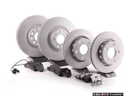 ES#2562307 - 4B3615301KT1 - Front & Rear Brake Service Kit - Featuring Meyle rotors and ECS DD23 "Daily Driver" ceramic pads. - Assembled By ECS - Audi