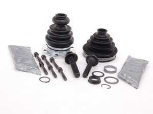 ES#2586502 - 3B0498201A2KT - Front CV Joint Refresh Kits - Complete refresh kit including hardware, boots, clamps, and grease - Assembled By ECS - Audi