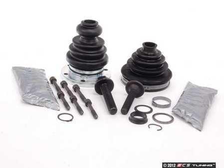 ES#2586502 - 3B0498201A2KT - Front CV Joint Refresh Kits - Complete refresh kit including hardware, boots, clamps, and grease - Assembled By ECS - Audi