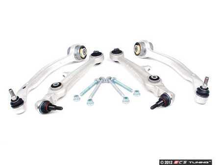 ES#2523974 - 8D0498999KT - Front Lower Control Arm Kit - 4 Piece Kit, includes straight control arm, curved control arm and all hardware necessary for installation - Febi - Volkswagen