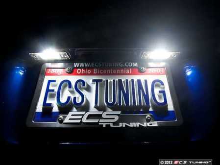 ES#2593790 - 001456ECS01CKT - LED License Plate Light - Pair - Improve your nighttime aesthetics - ZiZa - Porsche