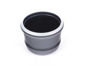 ES#2673740 - 51169239365 - Cup Holder Insert - Comes in black with a silver trim ring - Genuine MINI - MINI
