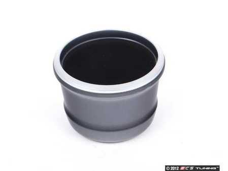 ES#2228341 - 51169239365 - Cup Holder Insert - Comes in black with a chrome trim ring - Genuine BMW - BMW