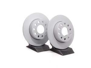 ES#6207 - 1K0615601LKT2 - Rear Brake Rotors - Pair (260x12) - Restore the stopping power in your vehicle - Zimmermann - Audi Volkswagen