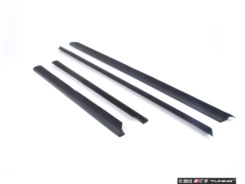 Audi A4 B5 Door Lower Side Moulding Trims (1994–2001) — 4-Piece Set, Gloss Black, Direct Replacement