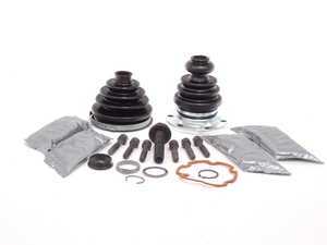 ES#2587721 - 441498203AKT2 - Front CV Joint Refresh Kit - Priced Each - Includes both inner & outer boots with hardware - Services one axle - Assembled By ECS - Audi