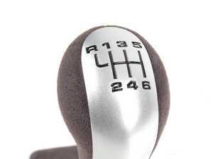ES#1486143 - 99642407592 - GT3 RS Shift Knob With Boot - Charcoal - Alcantara shift knob and boot with decorative blue stitching - Genuine Porsche - Porsche