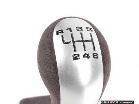 ES#1486143 - 99642407592 - GT3 RS Shift Knob With Boot - Charcoal - Alcantara shift knob and boot with decorative blue stitching - Genuine Porsche - Porsche