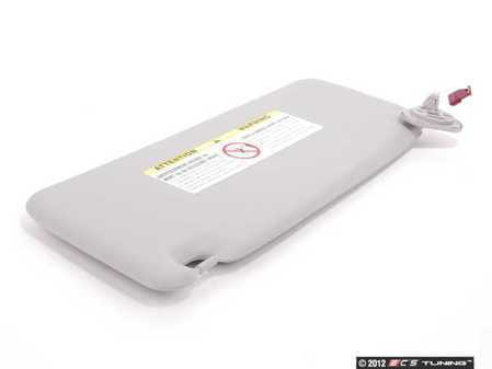 ES#87381 - 51168258010 - Right Vinyl Sun Visor - Gray - Includes vanity mirror  - Genuine BMW - BMW