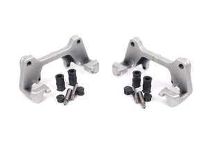 ES#1405 - B6A8BBKNPASR - Front Big Brake Kit - Stage 1 - ECS V5 Slotted Rotors (312x25) - 3.0L carrier with 12.3 one piece rotors featuring black zinc protective coating. - Assembled By ECS - Audi