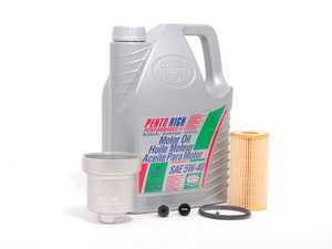 ES#2523870 - MKV20T3KKTWBH -  Oil Service Kit - Premium - With Magnetic Drain Plug & Silver Aluminum Oil Filter Housing - Includes Pentosin oil, filter, magnetic drain plug, and aluminum filter housing - Assembled By ECS - 