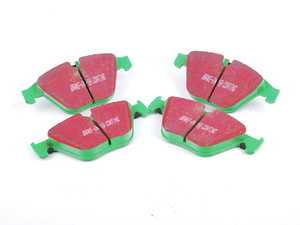 ES#2153377 - DP21512 - Front GreenStuff Performance Brake Pad Set - Mildly upgraded pad, great for an afternoon of sporty driving. - EBC - BMW