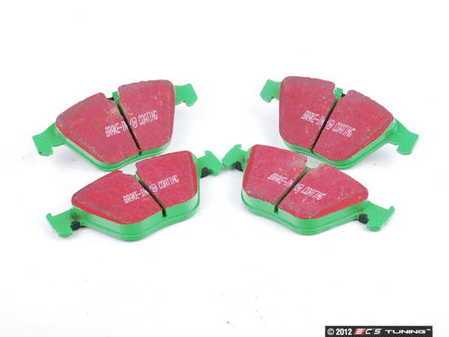 ES#2153377 - DP21512 - Front GreenStuff Performance Brake Pad Set - Mildly upgraded pad, great for an afternoon of sporty driving. - EBC - BMW