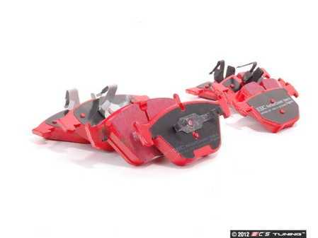 ES#2592986 - DP32006CKT - Front And Rear Brake Pad Kit - EBC RedStuff - A set of high performance street pads, featuring Kevlar technology - EBC - BMW