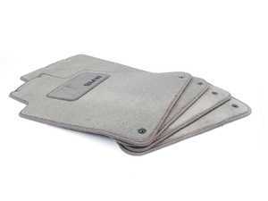 ES#195513 - 82111466935 - Carpeted Floor Mat Set - Silver - (NO LONGER AVAILABLE) - Complete set of four with BMW heel pad - Genuine BMW - 