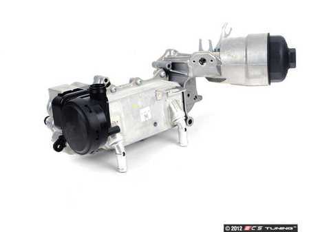 ES#3425155 - 9A110701009 - Oil Conducting Housing - Includes oil cooler, oil filter, and air-oil separator - Genuine Porsche - Porsche