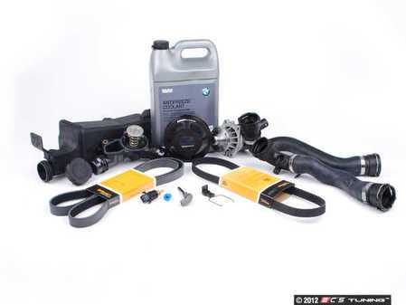 ES#2063862 - ECSE461711-5 - ECS Cooling System Refresh Kit - Level 2 - A more advanced kit that includes belt service components and a ECS aluminum pulley - featuring aftermarket contents - Assembled By ECS - BMW