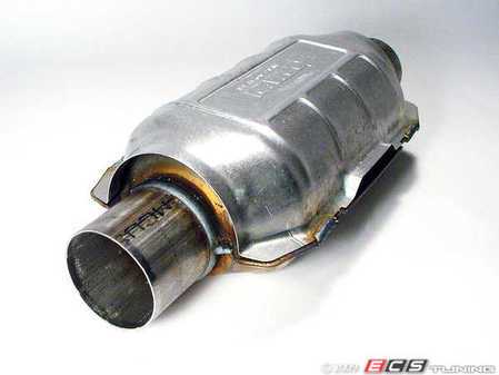 ES#4387 - 6906 - Universal Catalytic Converter - 2.5" - 2.5" inlet/outlet, 14" length of converter itself, 6" width & 4" height - Emico - Audi Volkswagen