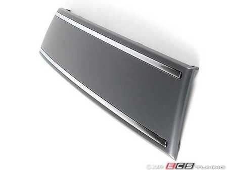 ES#391107 - 4F0807285BL1RR - Front Plate Filler - Platinum Grey W/ Chrome Strips - Clean up the look of your C6 A6 - Genuine Volkswagen Audi - Audi