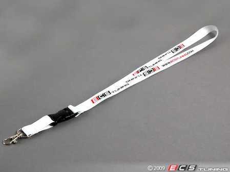 ES#1306555 - ECSLANWHT - ECS Lanyard - White - Now you can show your European pride by carrying ECS Tuning with you - ECS - Audi BMW Volkswagen Mercedes Benz MINI Porsche
