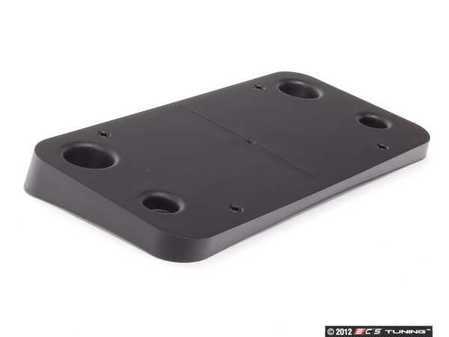 ES#74705 - 51117158838 - Front License Plate Bracket - Black mounting for front license plate - Genuine BMW - BMW