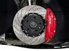 ES#257483 - 1K0698300 - Front Big Brake Kit - Stage 3 - 2-Piece Cross-Drilled & Slotted Rotors (332x32) - Featuring ECS 4-piston brake calipers, caliper brackets, Hawk HPS pads, drilled and slotted semi-floating two-piece rotors, Exact-Fit stainless steel lines and hardware - ECS - Audi Volkswagen