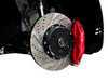 ES#257483 - 1K0698300 - Front Big Brake Kit - Stage 3 - 2-Piece Cross-Drilled & Slotted Rotors (332x32) - Featuring ECS 4-piston brake calipers, caliper brackets, Hawk HPS pads, drilled and slotted semi-floating two-piece rotors, Exact-Fit stainless steel lines and hardware - ECS - Audi Volkswagen