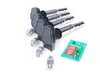 ES#2535560 - 07K905715FKT1 - Ignition Service Kit - Includes four genuine OEM black coil packs and OEM spark plugs - Genuine Volkswagen Audi - Audi Volkswagen