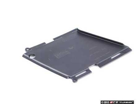 ES#74752 - 51117175317 - Bumper Grille Block Off Plate - Left - Black. Located on the lower left portion of the front bumper - Genuine BMW - BMW