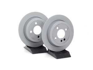 ES#2586657 - 34216774987KT2 - Rear Brake Rotors - Pair 10.19" (259x10) - New brake rotors to restore your stopping power in your MINI - Coated - Zimmermann - MINI