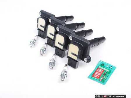 ES#2538550 - 06B905115EKT -  Ignition Service Kit - Includes four OE coil packs and four OE spark plugs - Genuine Volkswagen Audi - Audi Volkswagen