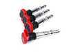 ES#2561325 - 06C905115M2KT - Ignition Service Kit - Includes four OE red coil packs and four NGK platinum spark plugs - Assembled By ECS - Audi Volkswagen