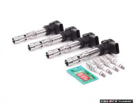 ES#2561321 - 06A905115D1KT - Ignition Service Kit - Includes four Genuine coil packs and four Genuine spark plugs - Genuine Volkswagen Audi - Audi Volkswagen