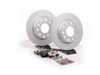 ES#2561905 - 8E0615601PKT2 - Rear Brake Service Kit - Featuring Meyle rotors and Vaico brake pads - Assembled By ECS - Audi