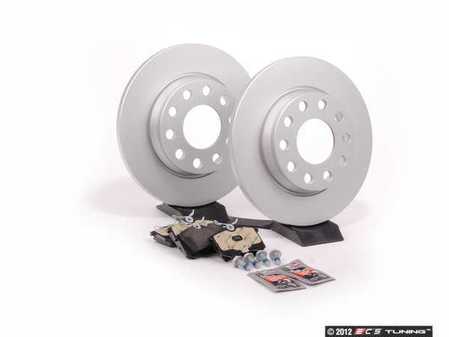 ES#2561905 - 8E0615601PKT2 - Rear Brake Service Kit - Featuring Meyle rotors and Vaico brake pads - Assembled By ECS - Audi