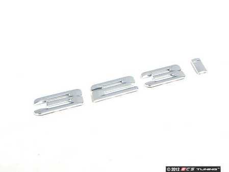ES#79412 - 51148195145 - 323i Sedan Trunk Emblem - Includes adhesive backing for easy installation - Genuine BMW - BMW