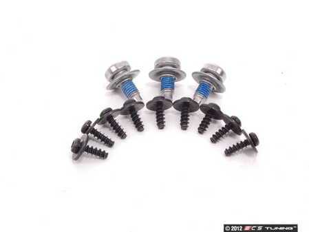 ES#2588438 - 3C8825235KT - Belly Pan Installation Hardware Kit - Includes all required hardware to install a new belly pan - Genuine Volkswagen Audi - Volkswagen