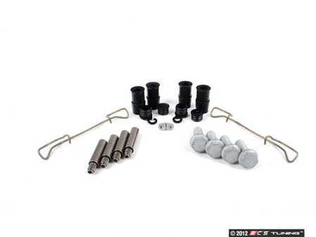 ES#2575975 - 1J0615123C-1KT - Front Pad And Rotor Installation Kit - Stage 1 - Restore both calipers while installing new pads and rotors - Assembled By ECS - Audi Volkswagen