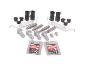 ES#2593980 - 34111157038KT3 - Front Pad And Rotor Installation Kit - Includes everything to install new front brakes including guide bolts and bushings - Assembled By ECS - BMW