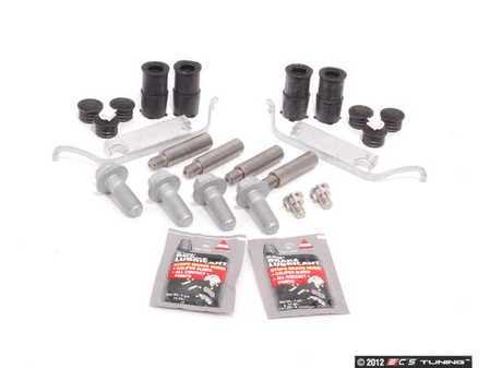 ES#2593980 - 34111157038KT3 - Front Pad And Rotor Installation Kit - Includes everything to install new front brakes including guide bolts and bushings - Assembled By ECS - BMW