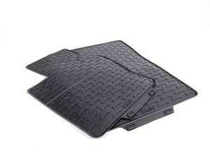 ES#120830 - 51470428949 - E83 Black All Weather Rubber Floor Mat Set - Front - Protect your carpet from stains - Genuine BMW - BMW