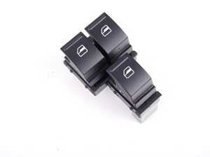 ES#2592854 - 1K4959857KT1 - Window Switch Kit - 2 Door - Black - Black window switches for both doors - Assembled By ECS - Volkswagen