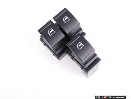 ES#2592854 - 1K4959857KT1 - Window Switch Kit - 2 Door - Black - Black window switches for both doors - Assembled By ECS - Volkswagen
