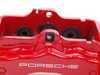 ES#4167 - MK4S5BBK-RSLT - Stage 5 Big Brake Kit - Slotted 358x32mm Rotors - (NO LONGER AVAILABLE) - Includes Red six piston Cayenne caliper, caliper carrier, pads, sensors, floating zinc coated rotors, exact-fit stainless steel lines, and hardware. - ECS - 