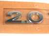 ES#7079 - 3C0853675FGQF - "2.0 TDI" Emblem - Chrome / Chrome / Red stick on emblem - Genuine Volkswagen Audi - Volkswagen