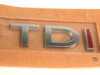 ES#7079 - 3C0853675FGQF - "2.0 TDI" Emblem - Chrome / Chrome / Red stick on emblem - Genuine Volkswagen Audi - Volkswagen