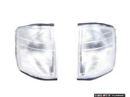 ES#2598243 - 50012015001191KT - Clear / White Front Flasher Set - Complete housing assemblies - Ready to install on your Mercedes - Bremmen Parts - Mercedes Benz