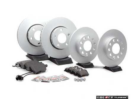 ES#2561906 - 8E0615301QKT2 - Front & Rear Brake Service Kit - Featuring Meyle rotors and Mintex Redbox pads - Assembled By ECS - 